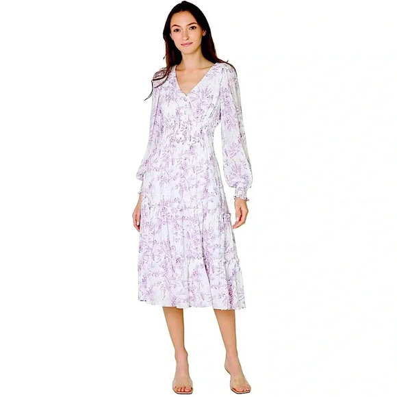 LUCY PARIS AZALEA FLORAL DRESS -
LAVENDER FLORAL size Small - Picture 1 of 3